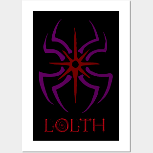 Symbol of Lolth DnD Goddess of Darkness and Drows. Baldurs gate 3. Posters and Art